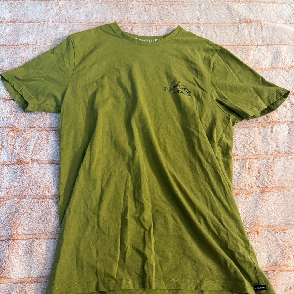 Volcom Green Short Sleeve Tee Classic Design